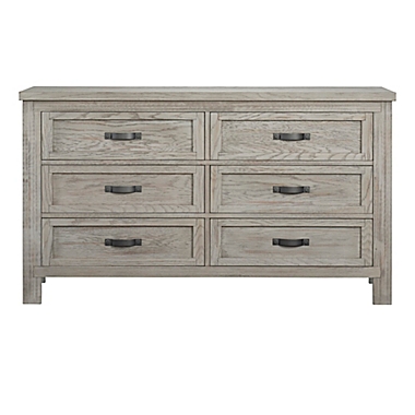 Soho Baby Hanover 6-Drawer Dresser in Oak/Grey. View a larger version of this product image.