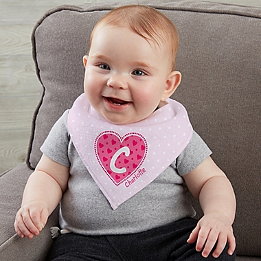 She&#39;s All Heart Personalized Bandana Bibs (Set of 2). View a larger version of this product image.