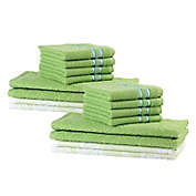 Freshee 16 Piece Green Kitchen Towel Set