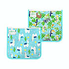 Alternate image 0 for green sprouts&reg; 2-Pack Reusable Insulated Sandwich Bags in Aqua Llamas