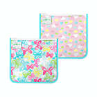 Alternate image 0 for green sprouts&reg; 2-Pack Reusable Insulated Sandwich Bags in Aqua Butterflies