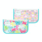 green sprouts&reg; 2-Pack Reusable Snack Bags in Aqua Butterflies 