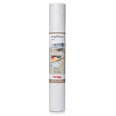 Con-tact&reg; Brand Grip Prints Non-Adhesive Shelf/Drawer Liner in Bone. View a larger version of this product image.