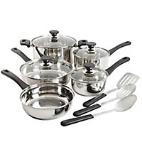12-Piece Simply Essential Stainless Steel Cookware Set