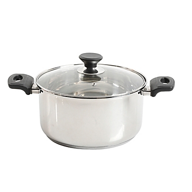 Simply Essential&trade; 12-Piece Stainless Steel Cookware Set. View a larger version of this product image.