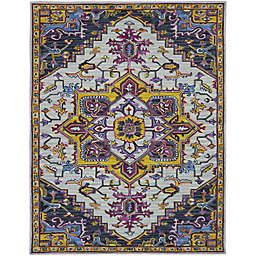 Beaux Margarette 5' x 8' Handcrafted Area Rug in Yellow/Pink