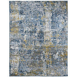 Amer Rugs Criotnie Joan 7'10 x 10' Area Rug in Gold/Blue