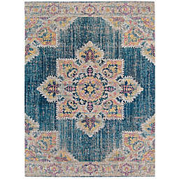 Amer Rugs Etracery Alva 7'6 x 9'6 Area Rug in Turquoise