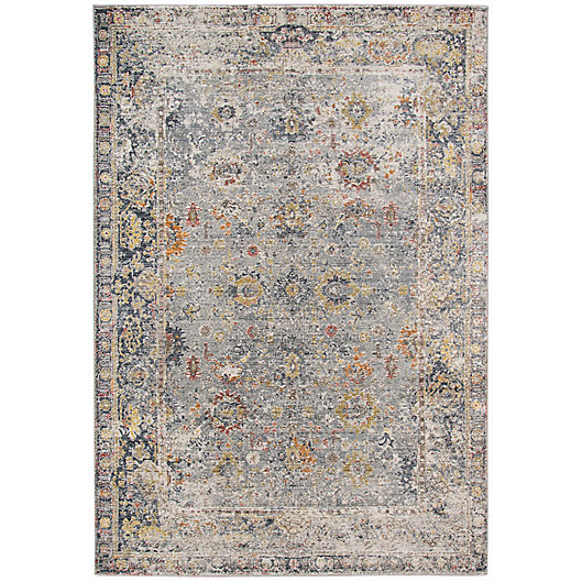 Alternate image 1 for Amer Rugs Fabienne Faith 7'10 x 10'10 Area Rug in Charcoal/Yellow