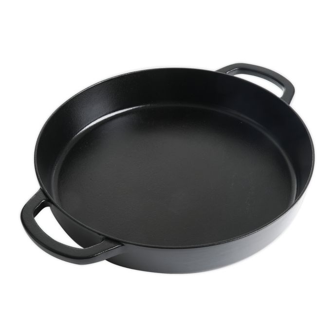 Our Table™ 14Inch Preseasoned Cast Iron Everyday Pan in Black Bed