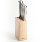 Alternate image 1 for Our Table&trade; 5-Piece Stainless Steel Prep Knife Block Set