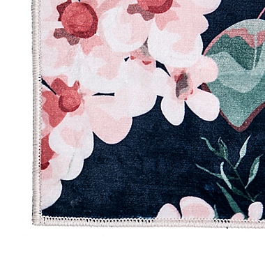 Levtex Home Fiori Floral 8&#39; x 10&#39; Area Rug in Navy/Blush. View a larger version of this product image.