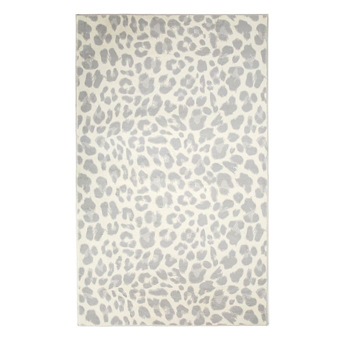 Levtex Home Leopard Area Rug In Grey, Cheetah Print Area Rug