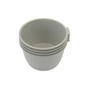 Simply Essential&trade; 4-Piece Stackable Microwave Bowls Set in Grey