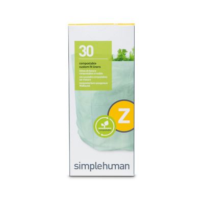 simplehuman&reg; Code Z 30-Pack 4-Liter Compostable Custom Fit Liners