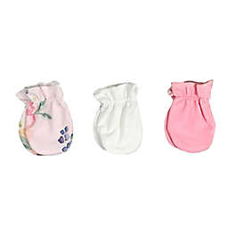 Toby Fairy™ 3-Pack Floral No-Scratch Mittens in Pink