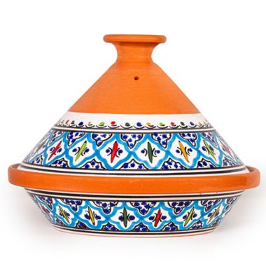Kamsah Non-Stick 4 qt. Ceramic Tagine in Turquoise. View a larger version of this product image.