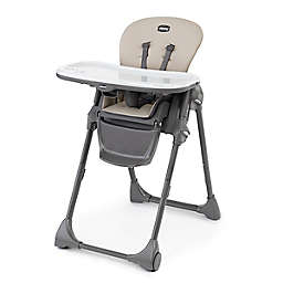 Chicco Polly® Space-Saving Fold Highchair in Taupe