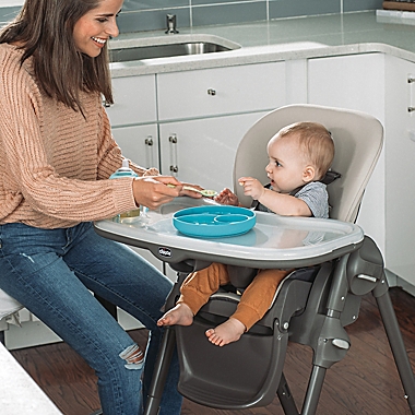 Chicco Polly&reg; Space-Saving Fold Highchair in Black. View a larger version of this product image.