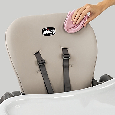 Chicco Polly&reg; Space-Saving Fold Highchair in Black. View a larger version of this product image.