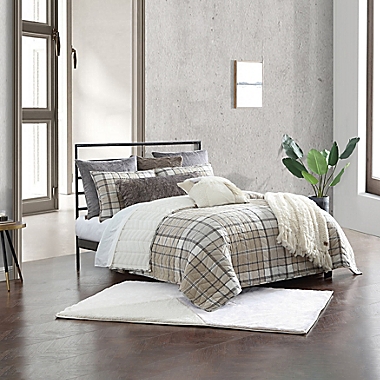UGG&reg; Beacon 3-Piece Full/Queen Quilt Set in Oatmeal Plaid. View a larger version of this product image.