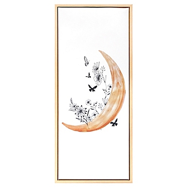 Wild Sage&trade; Sun & Moon 14-Inch x 32-Inch Framed Canvas Wall Décor in Gold (Set of 2). View a larger version of this product image.