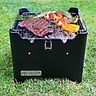 Alternate image 3 for Permasteel 14.37-Inch Square Portable Charcoal Grill in Black
