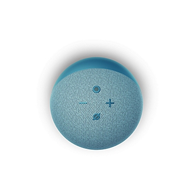 Amazon Echo Dot 4th Generation with Clock in Blue. View a larger version of this product image.