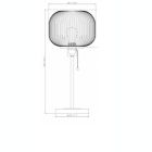 Alternate image 8 for Adesso&reg; Textured Glass Table Lamp in Brass/White