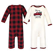 Touched by Nature 2-Piece Organic Cotton Long Sleeve Holiday Pajama Set in Red