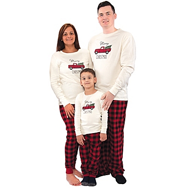 Touched by Nature Size 6-12M 2-Piece Organic Cotton Long Sleeve Holiday Pajama Set in Red. View a larger version of this product image.