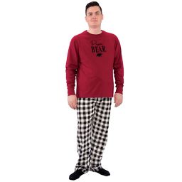 Touched by Nature® Men's 2-Piece Bear Organic Cotton Pajama Set in Red