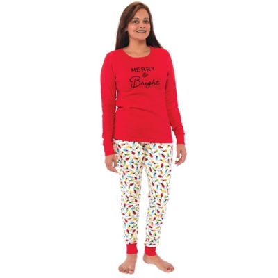 Touched by Nature&reg; X-Large Women&#39;s 2-Piece Merry Organic Cotton Pajama Set in Red