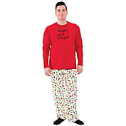 Touched by Nature&reg; Medium Men&#39;s 2-Piece Merry Organic Cotton Pajama Set in Red
