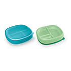 Alternate image 1 for NUK Suction Plates and Lid, Assorted, 2 Pk, 6+ Mos