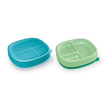 NUK Suction Plates and Lid, Assorted, 2 Pk, 6+ Mos. View a larger version of this product image.