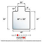 Alternate image 11 for Floortex&reg; 45-Inch x 53-Inch Clear Vinyl Lipped Chair Mat for Carpets up to 1/4&quot;