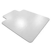 48-Inch x 51-Inch Clear Polymer Lipped Chair Mat for Carpet