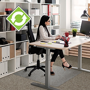 Polymer Clear Rectangular Chair Mat for Carpet. View a larger version of this product image.