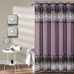 Lush Decor 70-Inch x 72-Inch Shimmer Sequins Shower Curtain