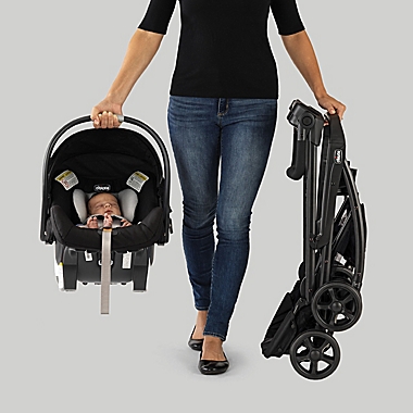 Chicco&reg; KeyFit&reg; Caddy Frame Stroller in Black. View a larger version of this product image.