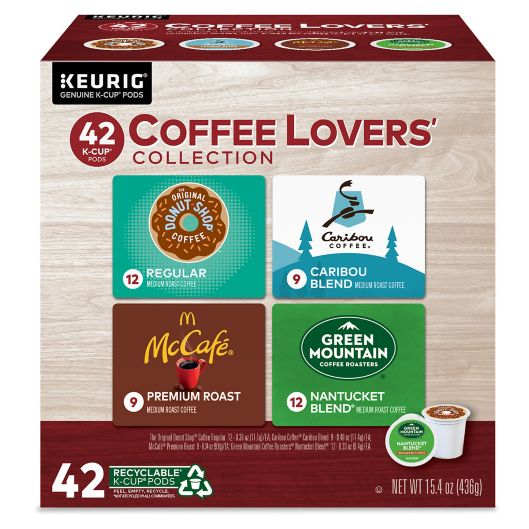 Coffee Lovers Variety Pack Keurig K-Cup Pods 42-Count