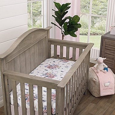NoJo&reg; Farmhouse Chic 4-Piece Crib Bedding Set in Pink. View a larger version of this product image.