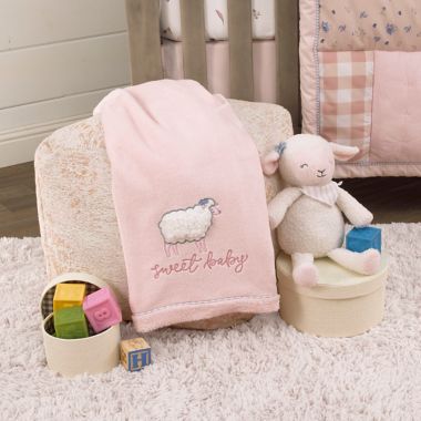 NoJo&reg; Farmhouse Chic Baby Blanket in Pink. View a larger version of this product image.