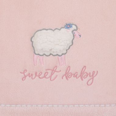 NoJo&reg; Farmhouse Chic Baby Blanket in Pink. View a larger version of this product image.