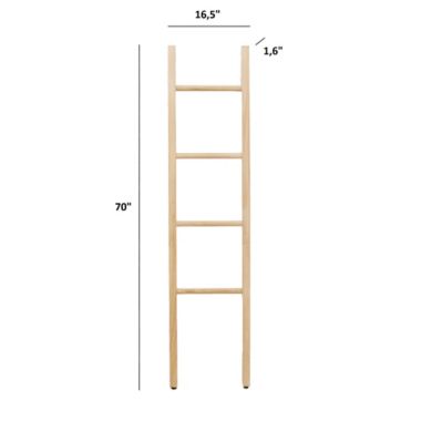Haven&trade; Teak Towel Ladder in Natural. View a larger version of this product image.