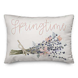 Springtime Bundled Flowers 14x20 Throw Pillow