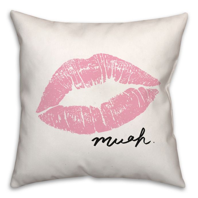 Muah Lips 18x18 Throw Pillow | Bed Bath and Beyond Canada