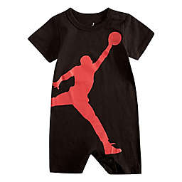 Jordan Jumpman Newborn Knit Romper in Black/Red
