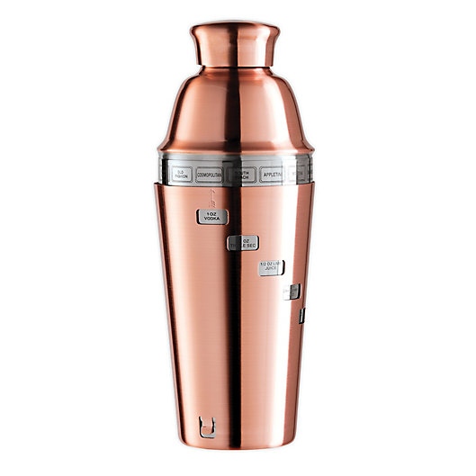 Alternate image 1 for Oggi™ Copper Plated Dial A Drink™ Cocktail Shaker